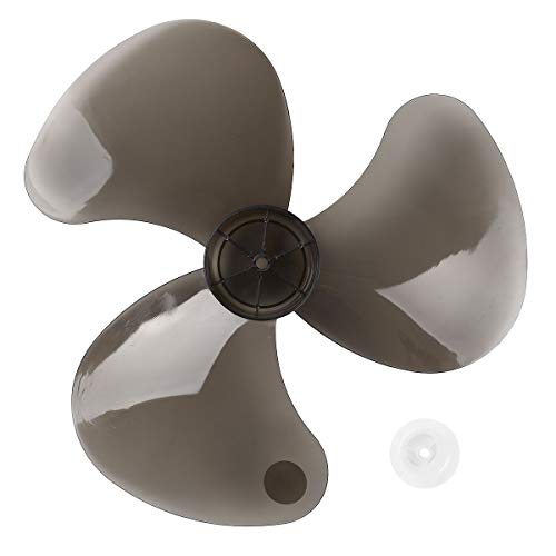 Freebily 12/16 Zoll Lüfterflügel 5/3 Blätter aus Kunststoff Blätter Ersatzteile für Haushalt Stand Lüfter Tischventilator Standfußlüfter Universal Zubehör Schwarz 3 Blätter 16 Inch von Freebily