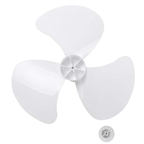 Freebily 12/16 Zoll Lüfterflügel 5/3 Blätter aus Kunststoff Blätter Ersatzteile für Haushalt Stand Lüfter Tischventilator Standfußlüfter Universal Zubehör Weiß 3 Blätter 16 Inch von Freebily