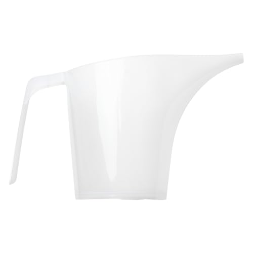 Freebily 1Pcs Klarer Messbecher Kunststoff Measuring Cups 250ML 500ML 1L Kunststoffbecher Wiederverwendbar Messkanne für Küche Labor Weiß B 2000ML von Freebily