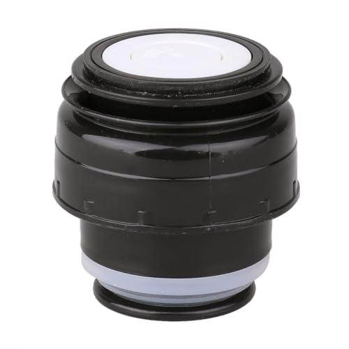 Freebily Isolierflasche Deckel Thermoskanne Abdeckung Ersatzdeckel Trinkflasche Tragbare Universal Reise-Becher Zubehör 4,5/5,2 cm Schwarz Durchmesser 4.5cm von Freebily