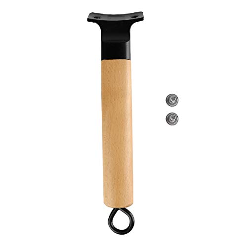 Freebily Universal Ersatz Topfgriff Holz Milchtopf Handgriff Küche für Pfanne Topf Bratpfanne Grillpfannen Kochgeschirr Zubehör Holzfarbe B 60 x 240 mm von Freebily