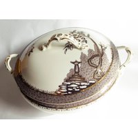 "Hampton Terrine Oder Servierplatte Von Burkey Ware "Hampton" "Hampton Terrine Oder Servierplatte Von Burkey Ware "Hampton" von FreeburyandPickle