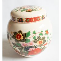 Jahrgang Sadler Burslem Ingwer Jar Mit Floral Detail, Vintage Gläser von FreeburyandPickle