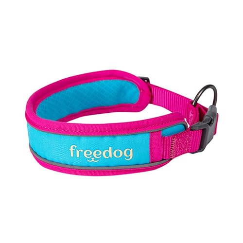 FREEDOG Cool Pro Tech Halsband, Fuchsia, 25 mm x 53/63 cm von Freedog