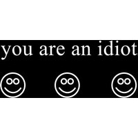You Are An Idiot 2000S Trojan Offiz Virus Smiley Faces Poster Retro Kunstdruck von FreedomQuestShop