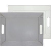 freeform Tablett "DUO, 2-farbiges Wendetablett, Tablett und Tisch-Set in einem, wendbar" mit Doppelfunktion, pflegeleicht und kann platzsparend verstaut werden von Freeform