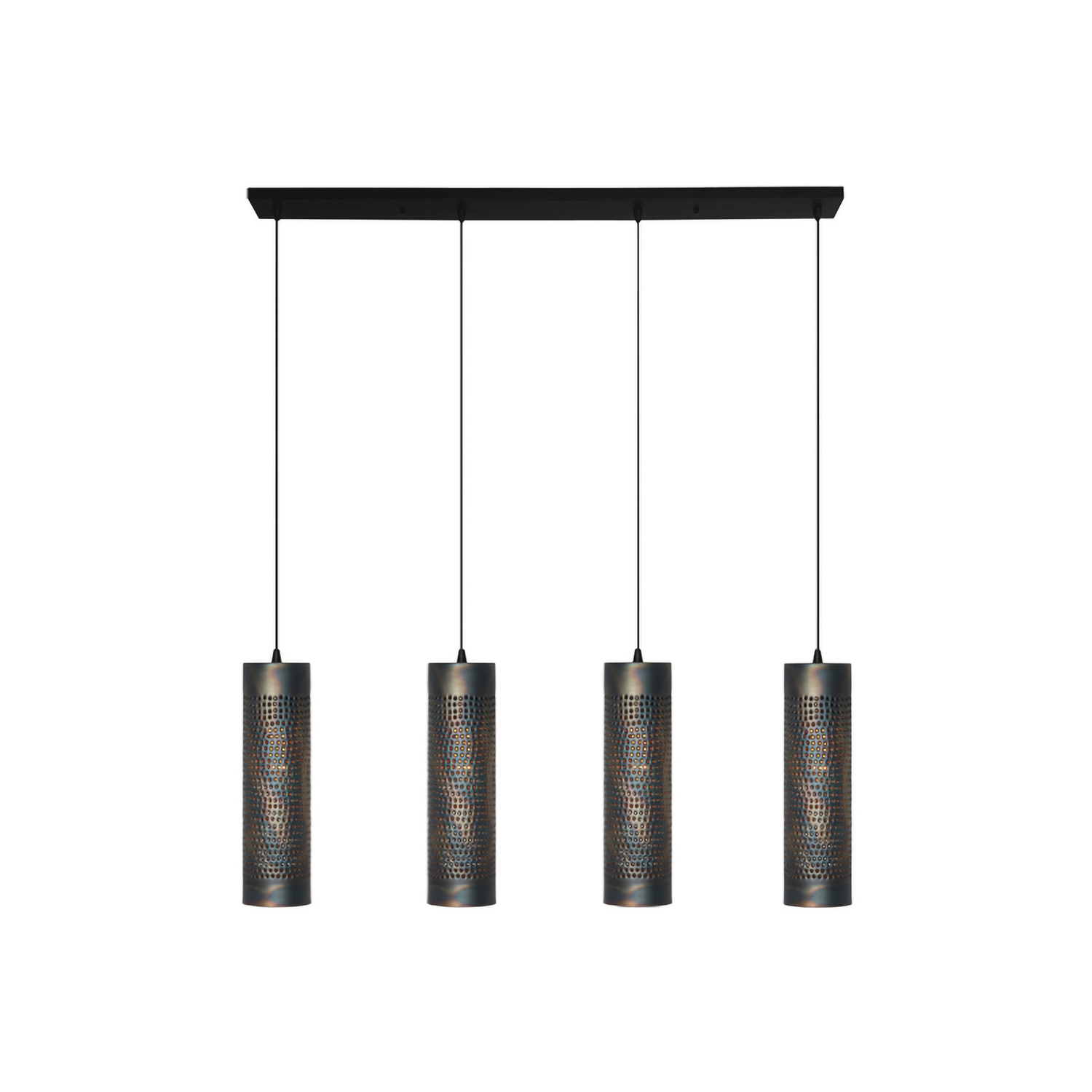 B-Ware Forato Pendellampe Hängelampe Esstischlampe Länge 120 Cm Braun 4 Flg Metall B-Ware Forato Pendellampe Hängelampe Esstischlampe Länge 120 Cm Braun 4 Flg Metall von Freelight