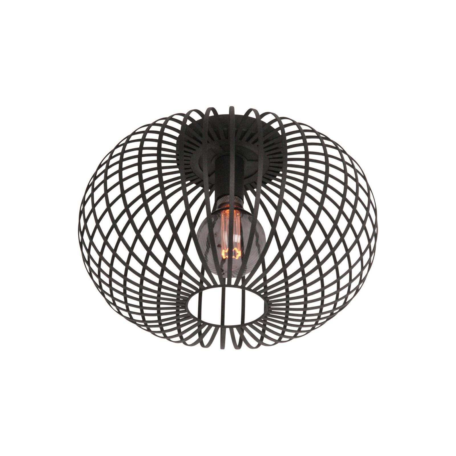 Deckenlampe Aglio, Ø 40 cm, schwarz, Metall von Freelight