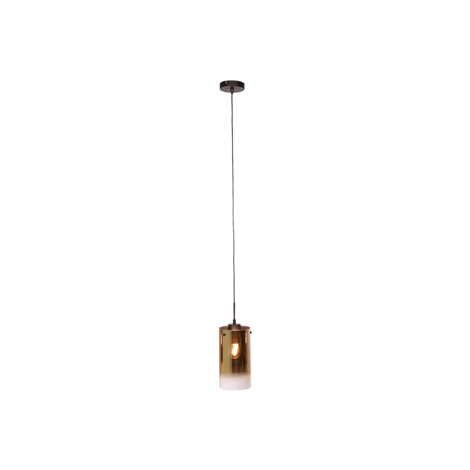 Hängelampe Ventotto, schwarz/gold, Ø 15 cm, Glas Hängelampe Ventotto, schwarz/gold, Ø 15 cm, Glas von Freelight