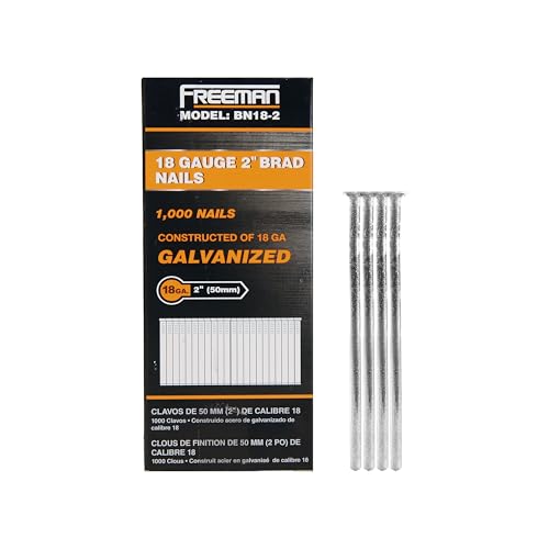 Freeman BN18-2 2-Inch by 18 Gauge Brad Nail, 1000 Per Box by Freeman von Freeman