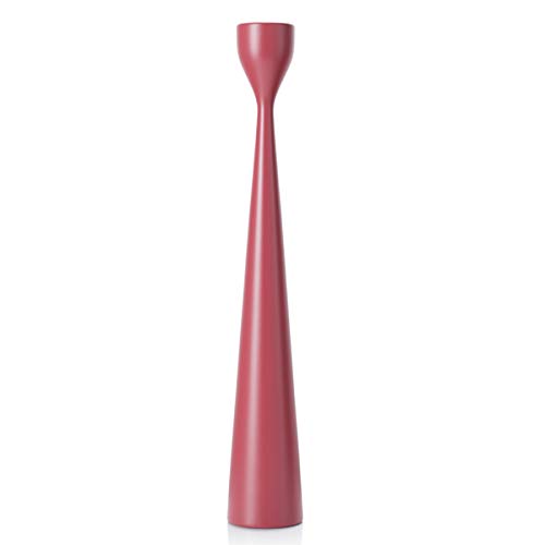 Freemover - Kerzenständer, Kerzenleuchter - Rolf - Höhe: 38cm - Farbe: Burgundy Pink von Freemover
