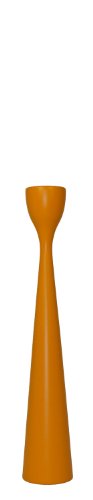 Freemover Rolf M Kerzenständer, Buchenholz, Orange, 28cm von Freemover