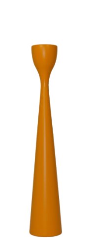 Freemover Rolf M Kerzenständer, Holz, Orange, 33cm von Freemover