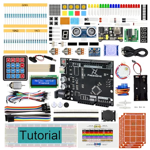 Freenove Ultimate Starter Kit with Board V4 (Compatible with Arduino IDE), 274-Page Detailed Tutorial, 217 Items, 51 Projects von FREENOVE
