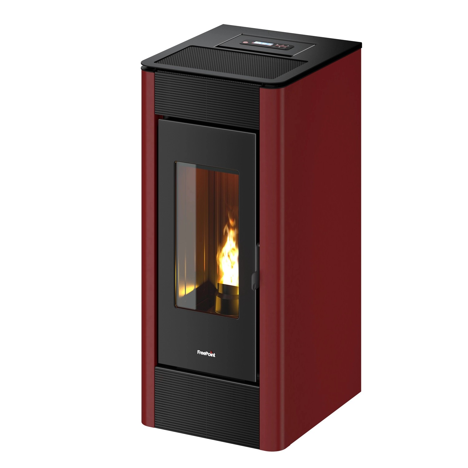 Freepoint Pelletofen Indaco 11 Stahl Bordeaux 3-12 kW EEK: A+ von Freepoint