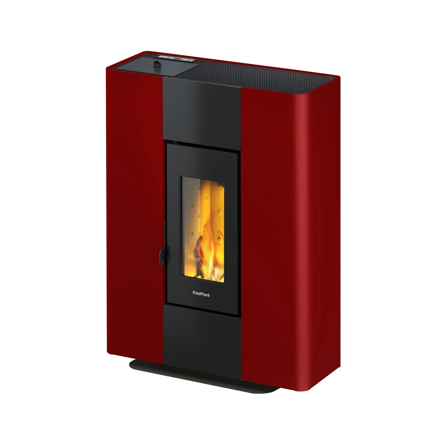 Freepoint Pelletofen Roxy Stand Stahl Bordeaux 2,7-7 kW EEK: A+ von Freepoint