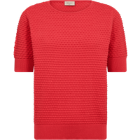 FREEQUENT Kurzarmpullover "FQDODO-PU-DOTTIE-SS", mit schöner Struktur von Freequent