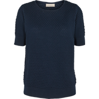FREEQUENT Kurzarmpullover "FQDODO-PU-DOTTIE-SS", mit schöner Struktur von Freequent
