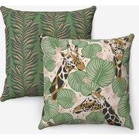 Giraffe - Pillow | Jungle Design Different Front+Back Throw Pattern Animal von Freestylebox