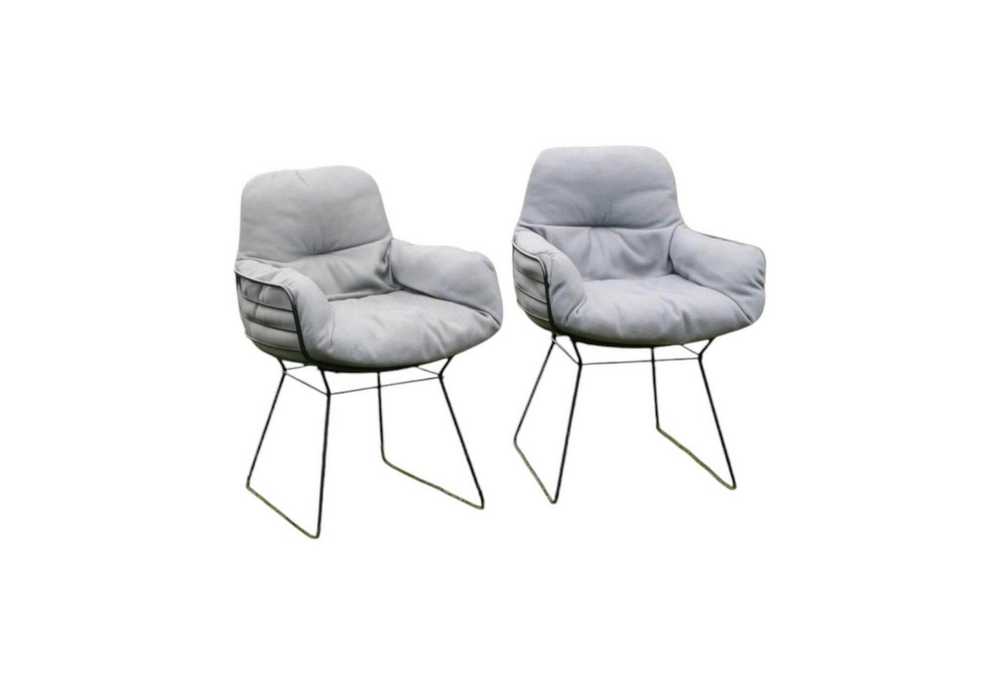 Freifrau Essgruppe 2er Set Stuhl Leyasol High Stoff Lopi Cloud Drahtgestell Freifrau Essgruppe 2er Set Stuhl Leyasol High Stoff Lopi Cloud Drahtgestell von Freifrau
