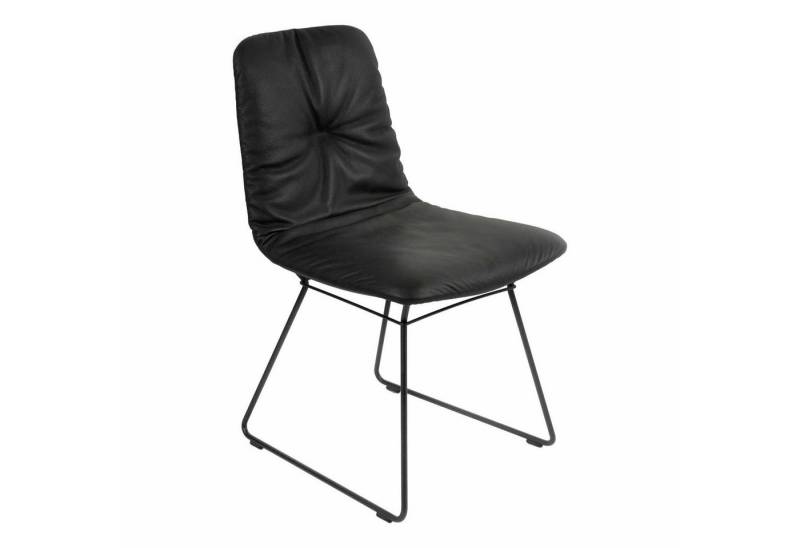 Freifrau Essgruppe Stuhl Leya Leder Orient Coffee Braun Drahtgestell 1.1 Matt von Freifrau