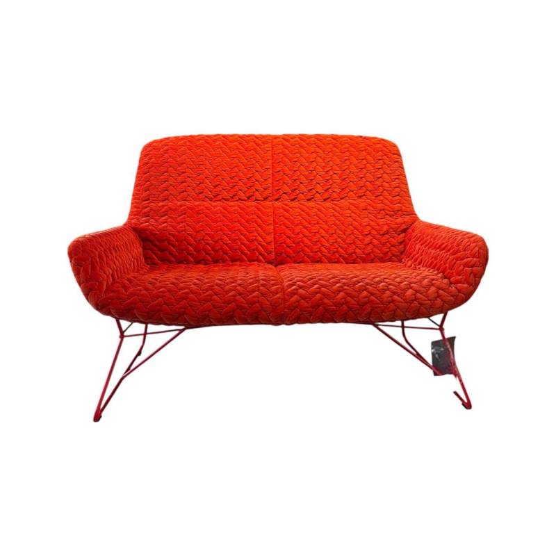 Sofa Leya Lounch Couch Stoff Velours Tresse Sunset 17229 6 Rot Orange Gestell RA... Sofa Leya Lounch Couch Stoff Velours Tresse Sunset 17229 6 Rot Orange Gestell RA... von Freifrau