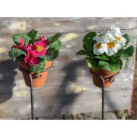 Blumentopfhalter, Kerzenglashalter Für Den Garten von FreihandSchmiede