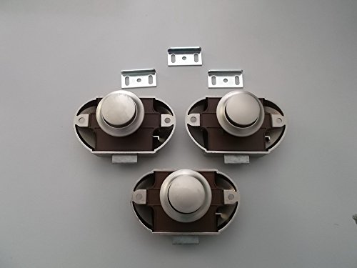 Premium Push Lock Schlösser - 3er Set - silber (vernickelt) von Freizeit - Wittke