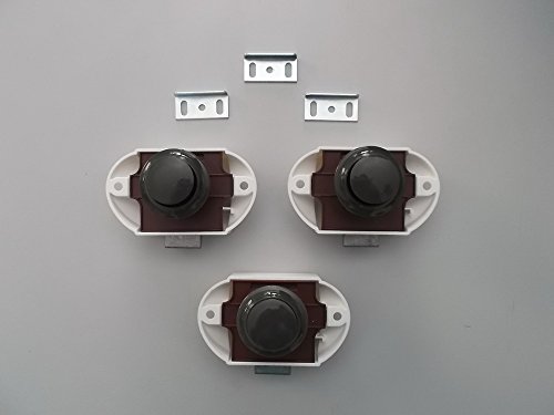Push Lock Schlösser - 3er Set - grau Push Lock Schlösser - 3er Set - grau von Freizeit - Wittke