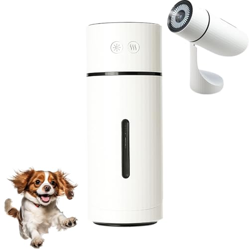 Pawreath 2,0 Hundebefeuchter, Pawreath-Luftbefeuchter, Mini Pawbreaths Hundebefeuchter mit flüsteren-Quiet & 90 ° verstellbarer Nebel, Haustier-safe, feuchtigkeitsspendende Umgebung (WHITE-A) von Frenaki