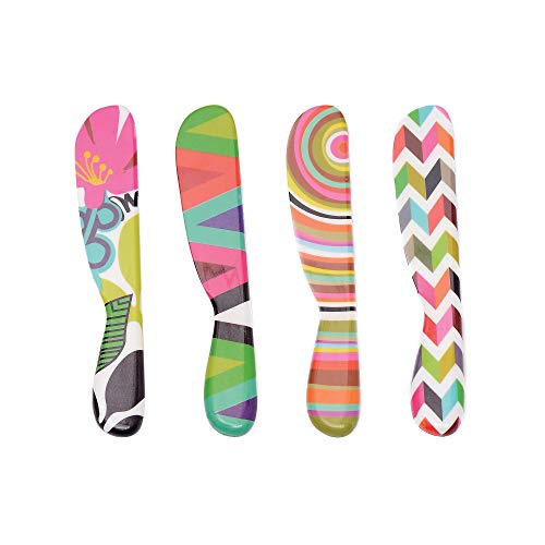 French Bull 72721 Spreader set Graphic, Melamin, Mehrfarbig/Meereswellen (Ocean Tides) von French Bull