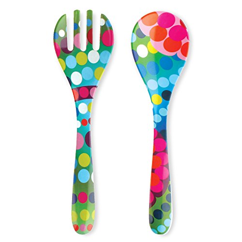 French Bull Salatbesteck 2-teilig – Melamin Geschirr – 33 cm – Outdoor, Party, Utensils – Bindi von French Bull