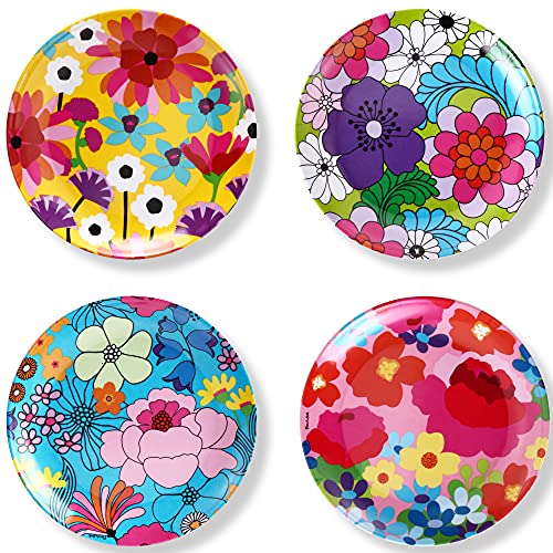 French Bull Verschiedene Teller – 4-teiliges Set – 27,9 cm Melamin-Speiseteller-Set – Melamin-Geschirr für drinnen und draußen – verschiedene Gartenblumen French Bull Verschiedene Teller – 4-teiliges Set – 27,9 cm Melamin-Speiseteller-Set – Melamin-Geschirr für drinnen und draußen – verschiedene Gartenblumen von French Bull