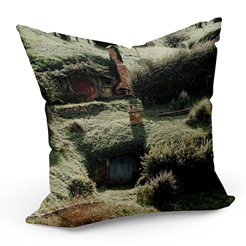 French Unicorn Kissenbezug, Motiv: Hobbit in der Grafschaft, Film, 40 x 40 cm von French Unicorn
