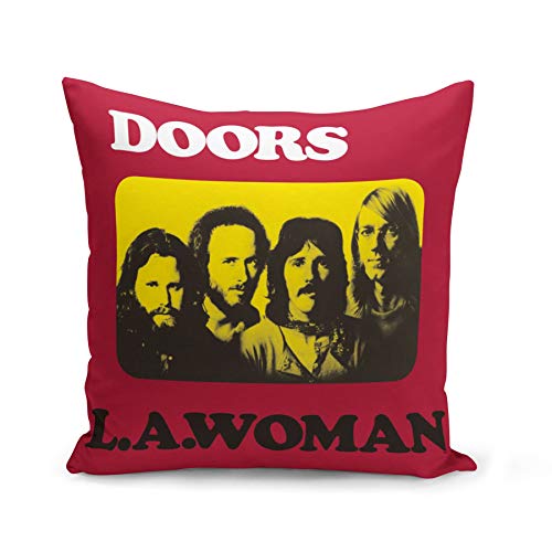 French Unicorn Kissenhülle, Motiv: The Doors Jim Morrison, Tasche Artwork Album L.A. Woman Rock 70's (40 x 40 cm) von French Unicorn