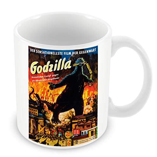 French Unicorn Tasse, Poster, Vintage, Film, Godzilla, Vintage-Poster, Antik-Kino, Retro French Unicorn Tasse, Poster, Vintage, Film, Godzilla, Vintage-Poster, Antik-Kino, Retro von French Unicorn