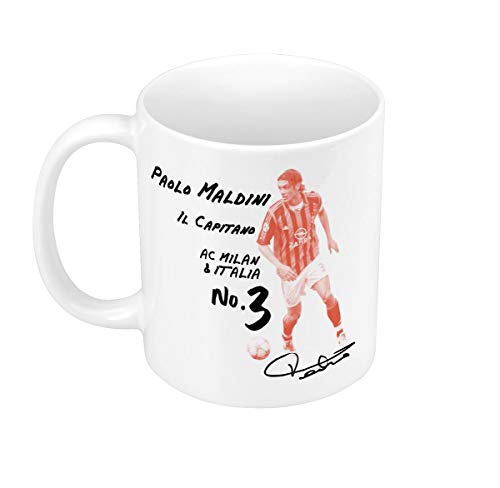 French Unicorn Tasse Paolo Maldini Italien Mailand Collage Retro Football Star Vintage von French Unicorn