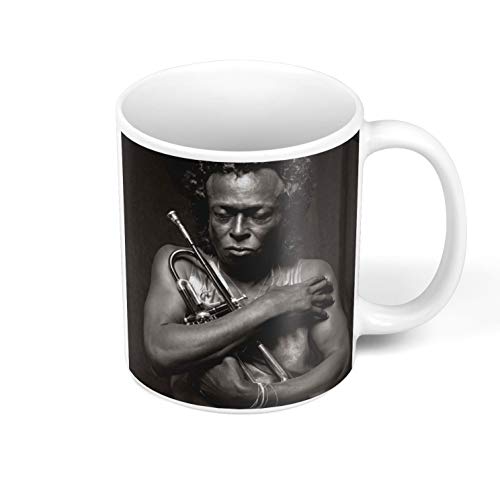 Kaffeetasse aus Keramik, 325 ml, Miles Davis Tutu 80er Jahre Jazz Trumpeter Legend von French Unicorn