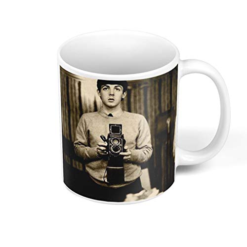 Paul McCartney Kaffeetasse aus Keramik, 325 ml, antikes Foto, seltenes Selbstportrait, Retro-Bild von French Unicorn