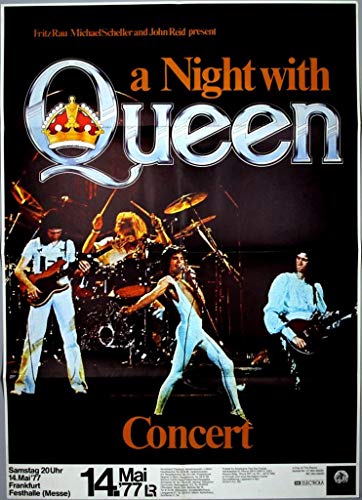 Poster A Night With Queen Freddie Mercury Concert von French Unicorn