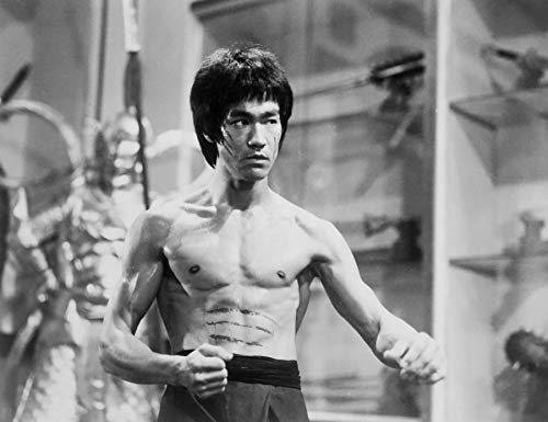 Poster Bruce Lee Black & White Schauspieler Film Arts Matiaux von French Unicorn