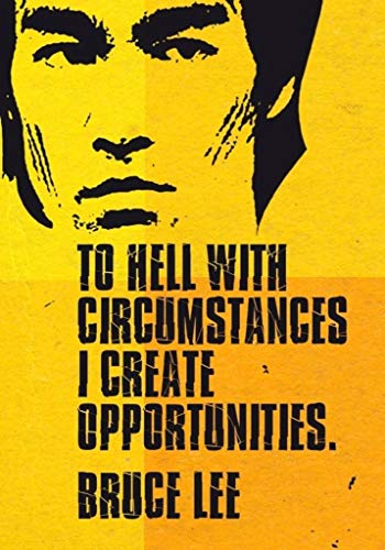 Poster Bruce Lee Inspirierendes Zitat Englisch Create Opportunities von French Unicorn