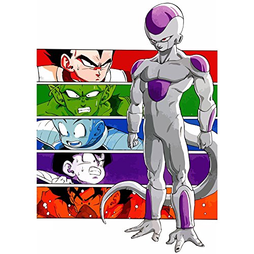 Poster Dragon Ball Z Anime DBZ Schlacht Contre Freezer Namek Goku Goha Vegeta Piccolo von French Unicorn