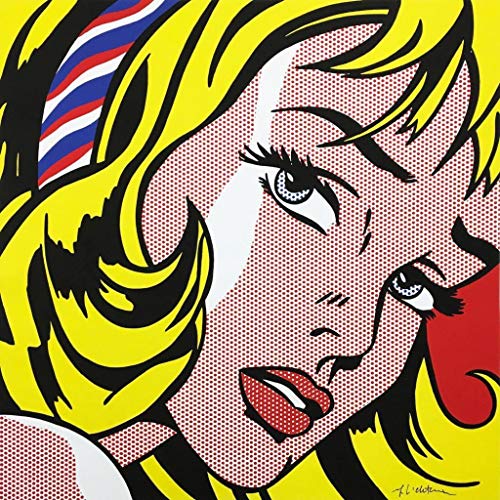 Poster Girl With Hair Ribbon / By Roy Lichtenstein / Pop Art / Comics von French Unicorn