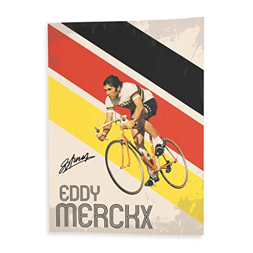 Poster Poster Eddy Merckx Fahrrad Retro Französisch Radfahren Straße Tour von French Unicorn