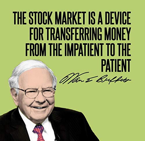 Poster Poster Satz Kult von Warren Buffet Stock Market Inspirierendes Zitat Englisch Businessman Milliardär von French Unicorn