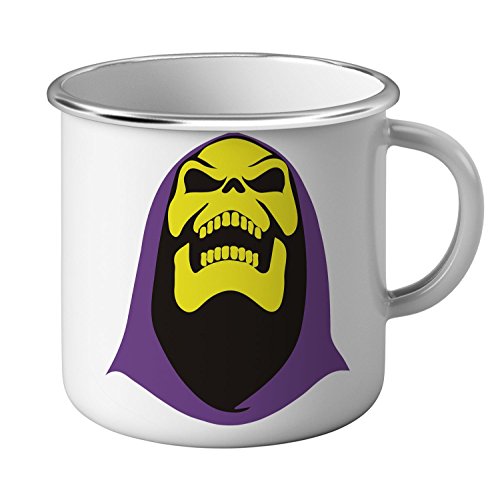 Tasse, emailliert, Metall, Bild, Skeletor Head He Man Master Of The Universe von French Unicorn