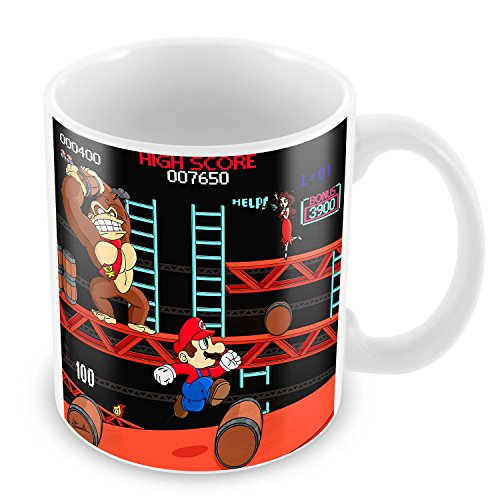 Tasse Donkey Kong Combat Super Mario Parodie Videospiele Vintage von French Unicorn