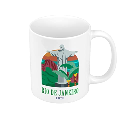 Tasse Rio de Janeiro Brasilien Christus Illustration Vacances von French Unicorn