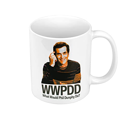 Tasse WWPDD TV-Serie Comedy Fun Humour Shows The Modern Family Meme Phil Dunphy von French Unicorn